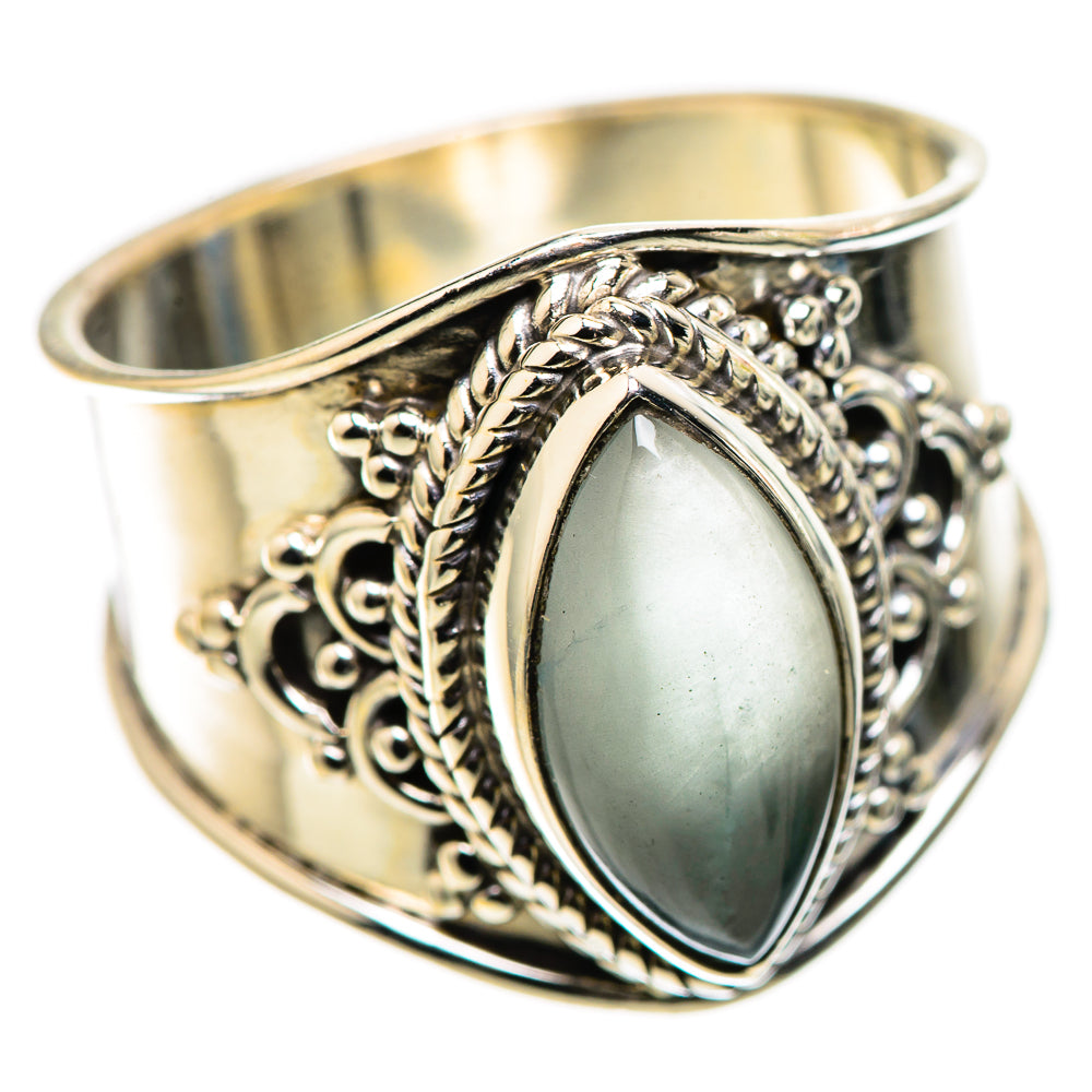 Natural Aquamarine Ring Size 8.25 (925 Sterling Silver) RING136063