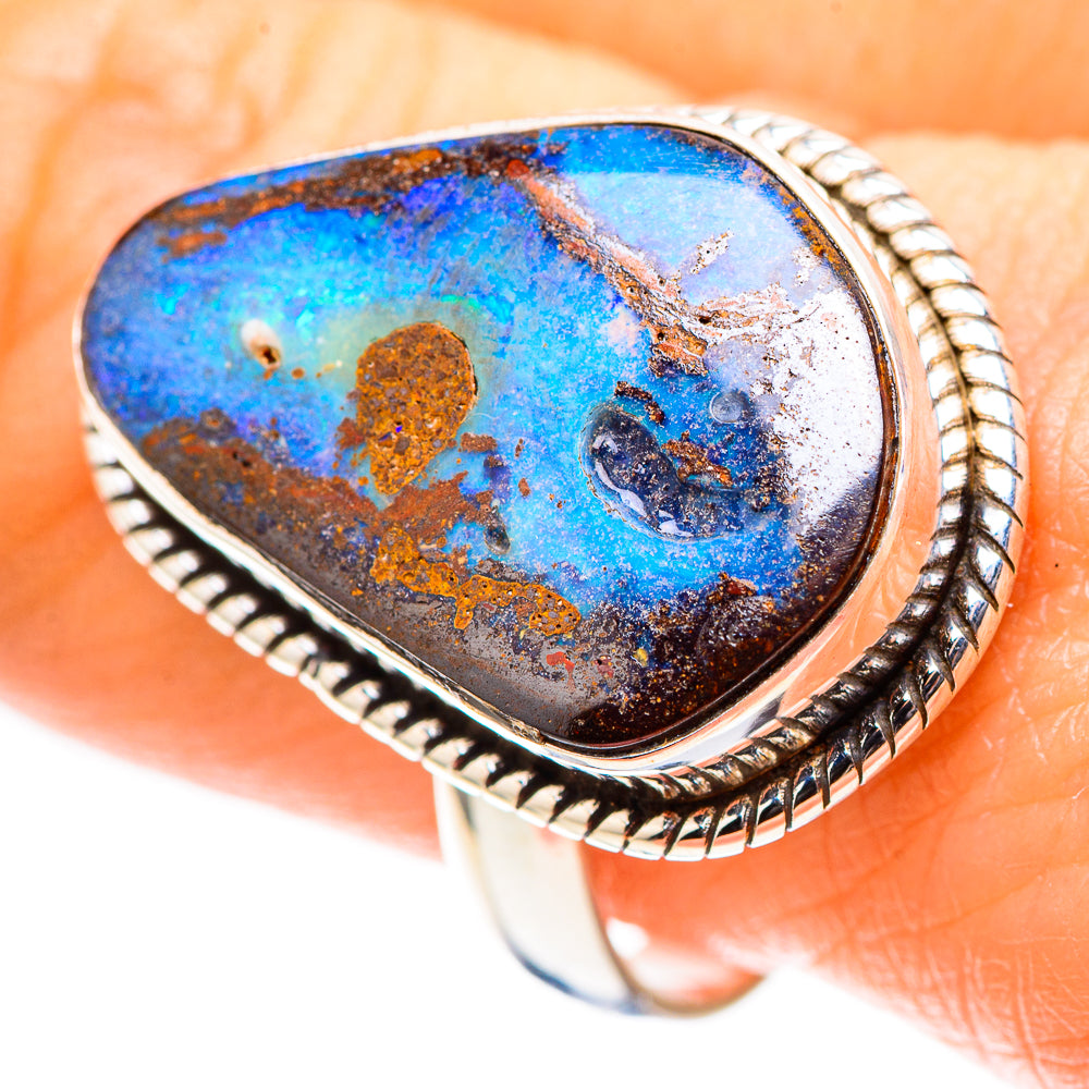 Boulder Opal 925 Sterling Silver Ring Size 9.75 (925 Sterling Silver) RING137441