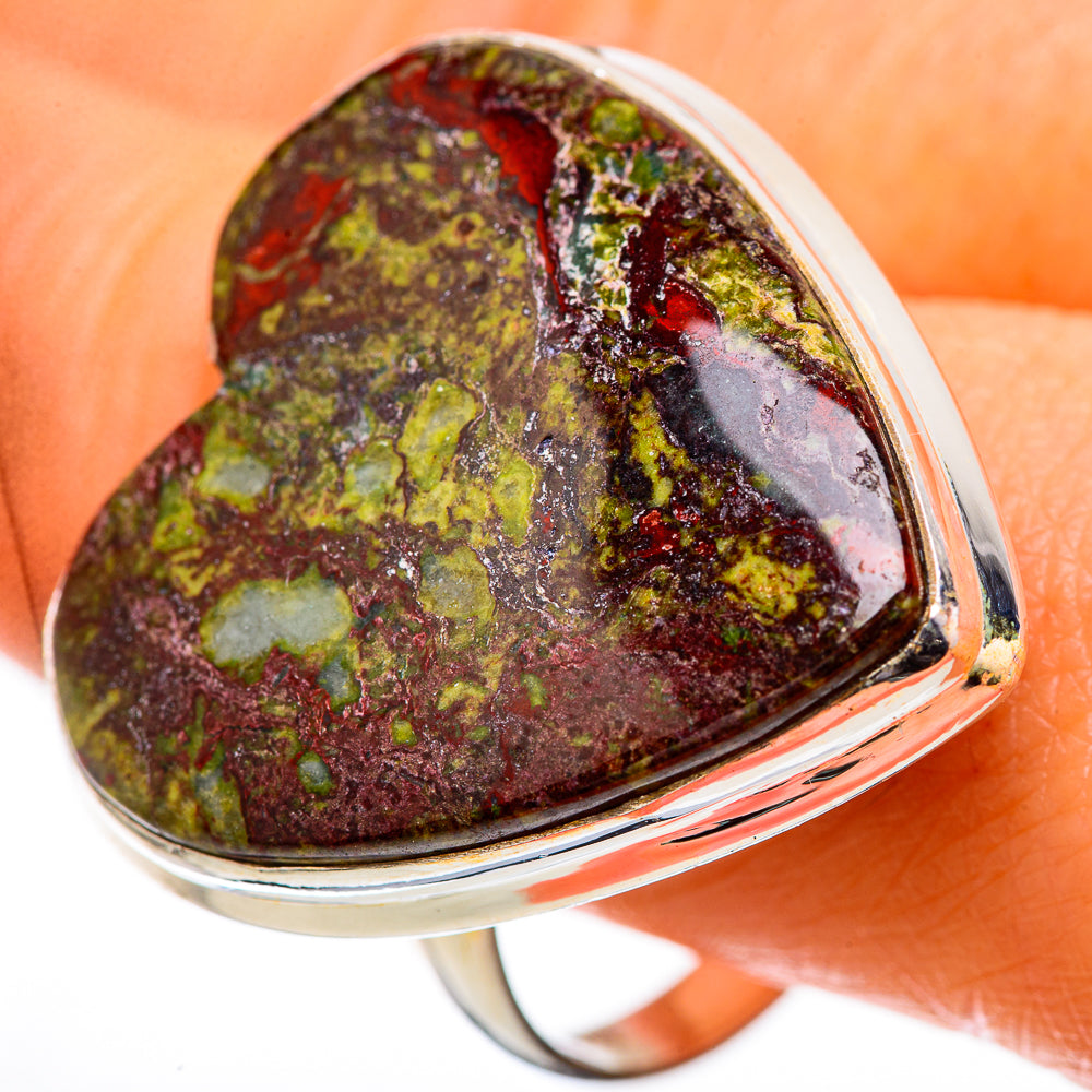Large Dragon's Blood Jasper Ring Size 12 (925 Sterling Silver) RING135912