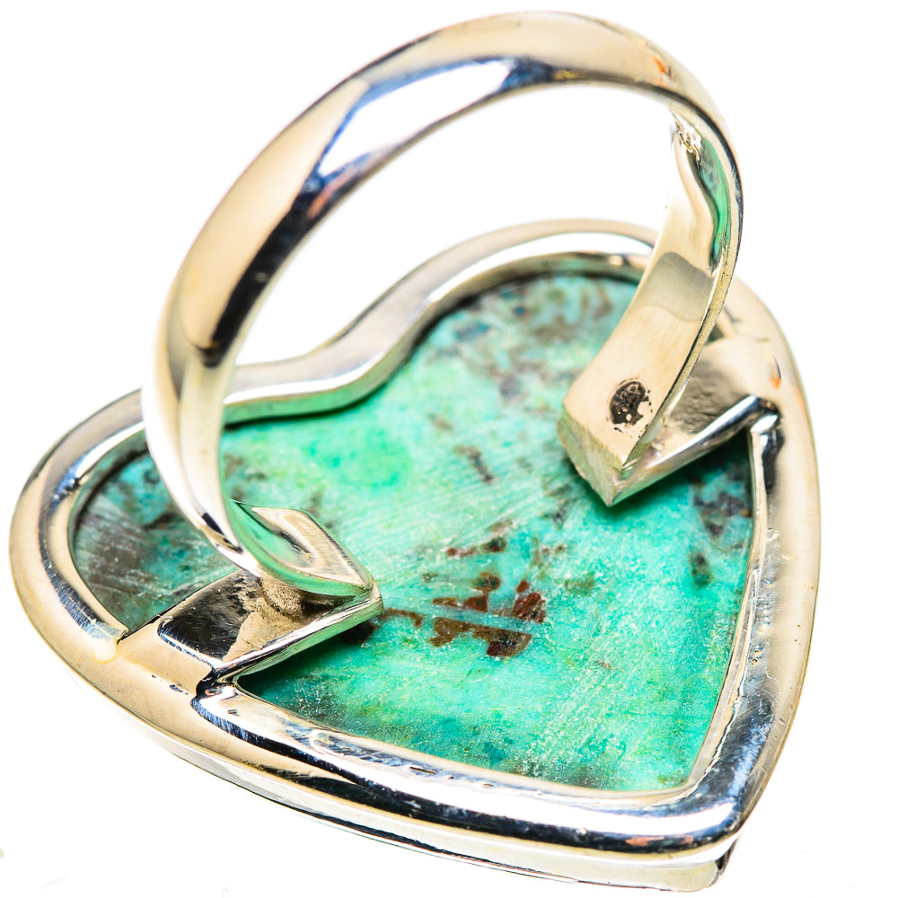 Large African Turquoise Jasper Ring Size 9 (925 Sterling Silver) RING136074