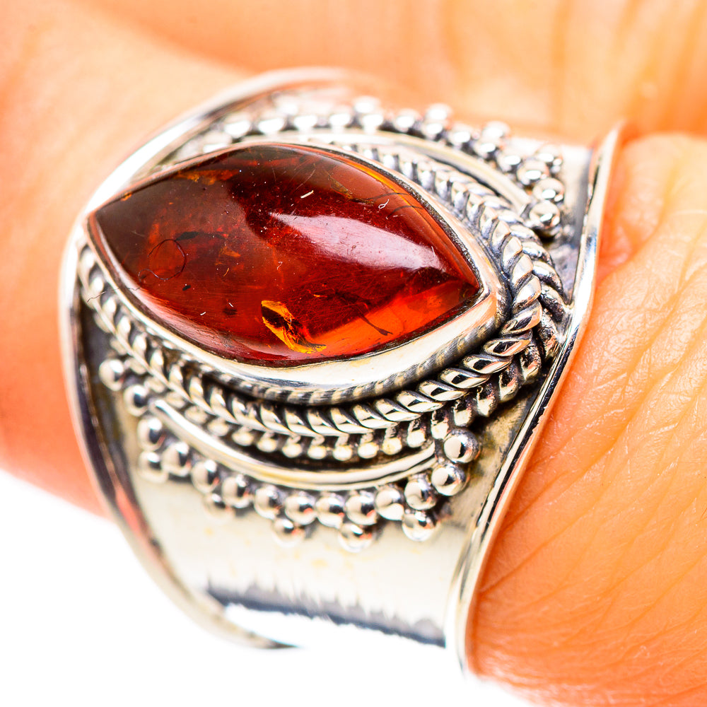 Baltic Amber Ring Size 7.25 (925 Sterling Silver) RING136809