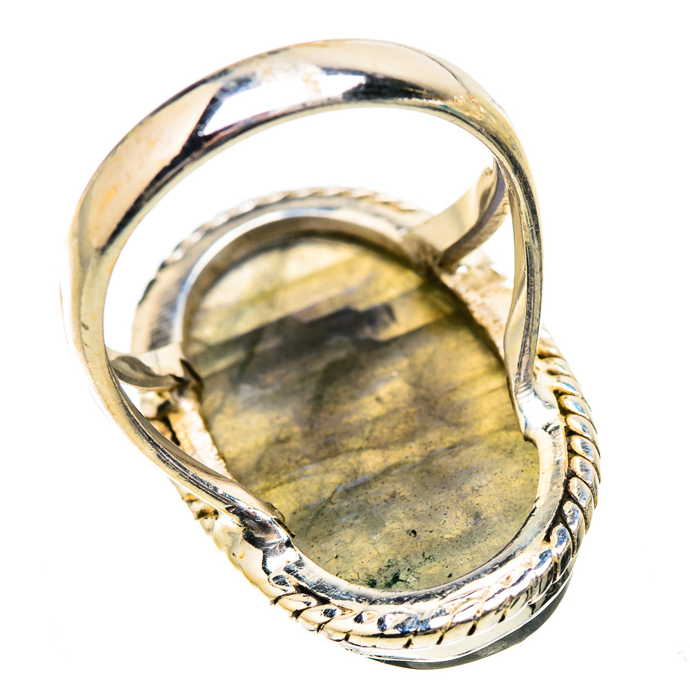 Large Labradorite 925 Sterling Silver Ring Size 7.75 Ana Co R135348