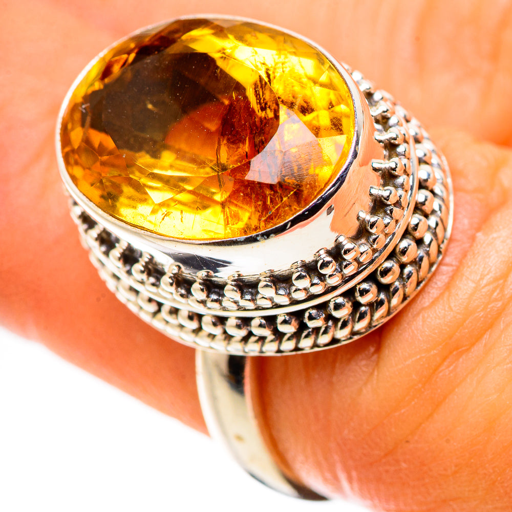 Mandarin Citrine Ring Size 6.5 (925 Sterling Silver) RING134812