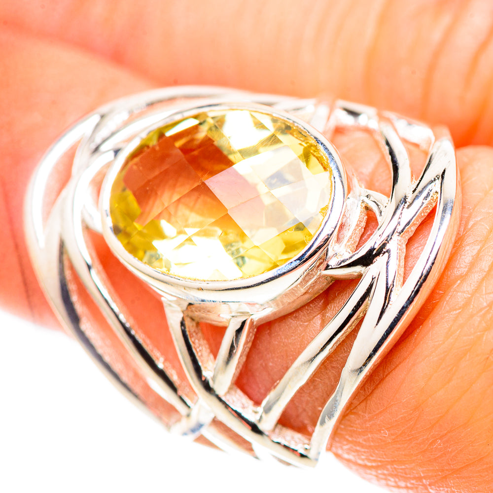 Faceted Citrine Ring Size 5.5 (925 Sterling Silver) RING136911