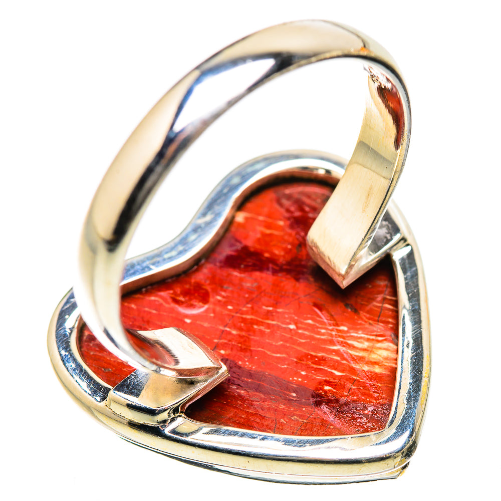 Large Red Jasper Ring Size 10.75 (925 Sterling Silver) RING135559