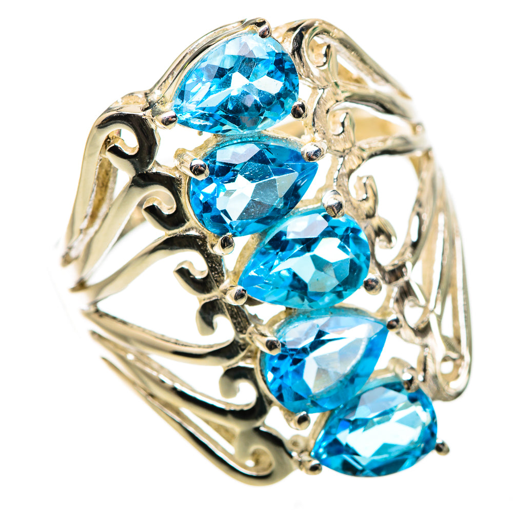 Blue Topaz Ring Size 9 (925 Sterling Silver) RING135423