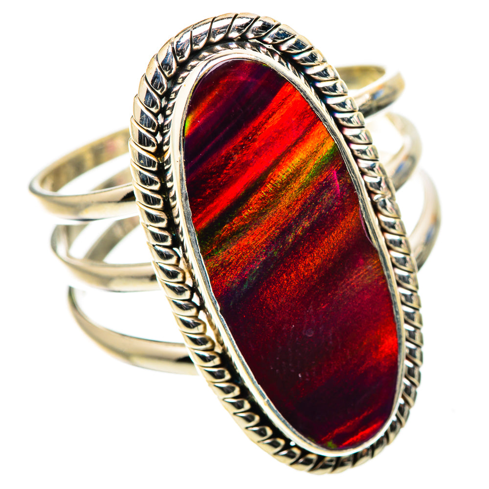 Anasilvercos Aura Opal Ring Size 11 (925 Sterling Silver)