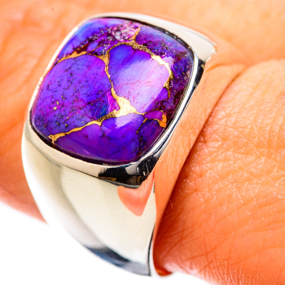 Purple Copper Composite Turquoise Ring Size 9 (925 Sterling Silver) RING135438