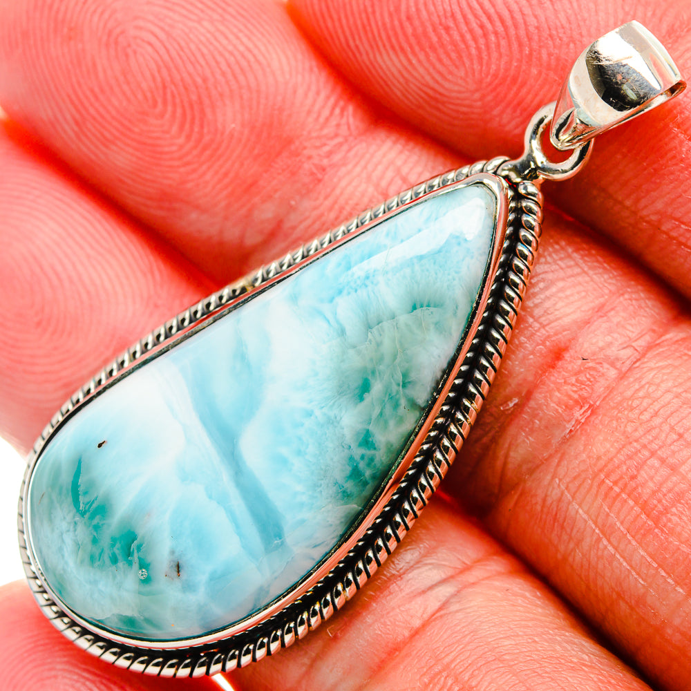 Larimar Pendant 2" (925 Sterling Silver) PD37547