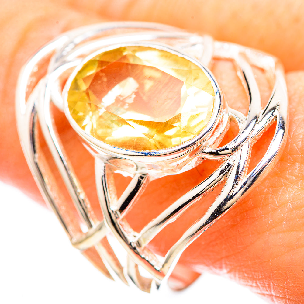 Faceted Citrine Ring Size 9.75 (925 Sterling Silver) RING136411