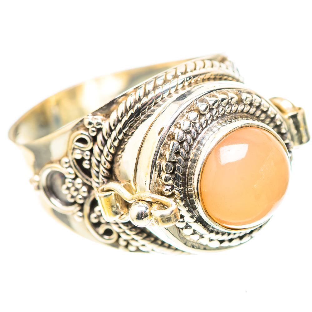 Poison Peach Moonstone 925 Sterling Silver Ring Size 10 (925 Sterling Silver) RING137490