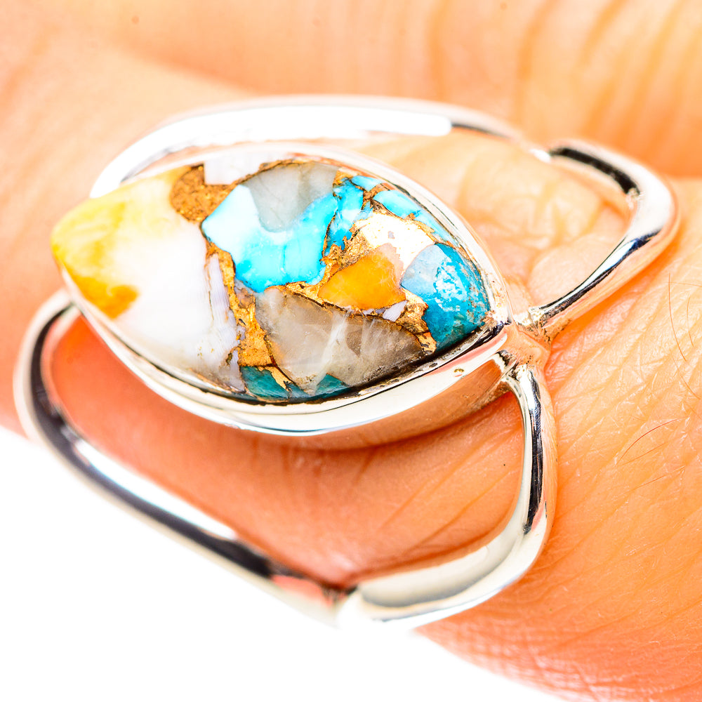 Spiny Oyster Turquoise 925 Sterling Silver Ring Size 6.25 (925 Sterling Silver) RING137434