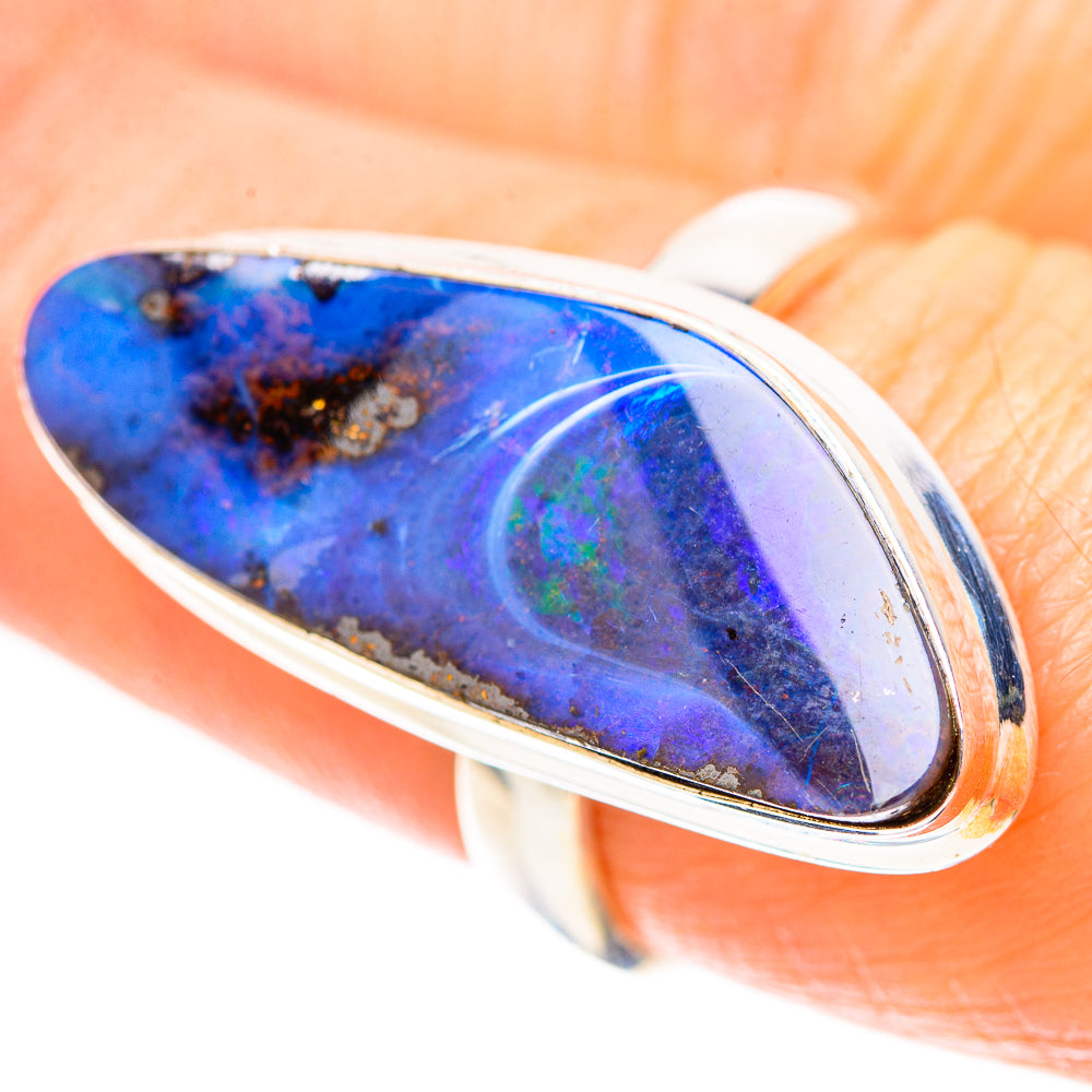 Australian Boulder Opal Ring Size 7.5 (925 Sterling Silver) RING136826
