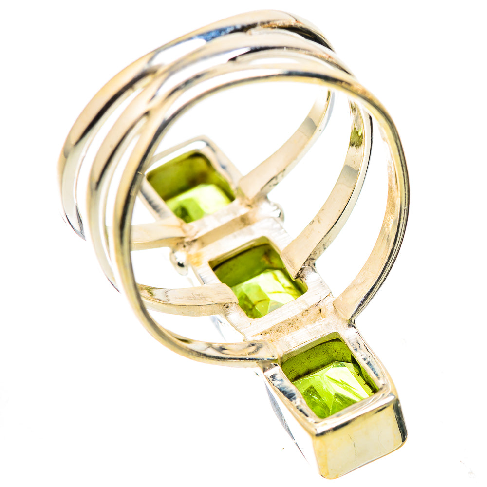 Anasilvercos Peridot Ring Size 8 (925 Sterling Silver)