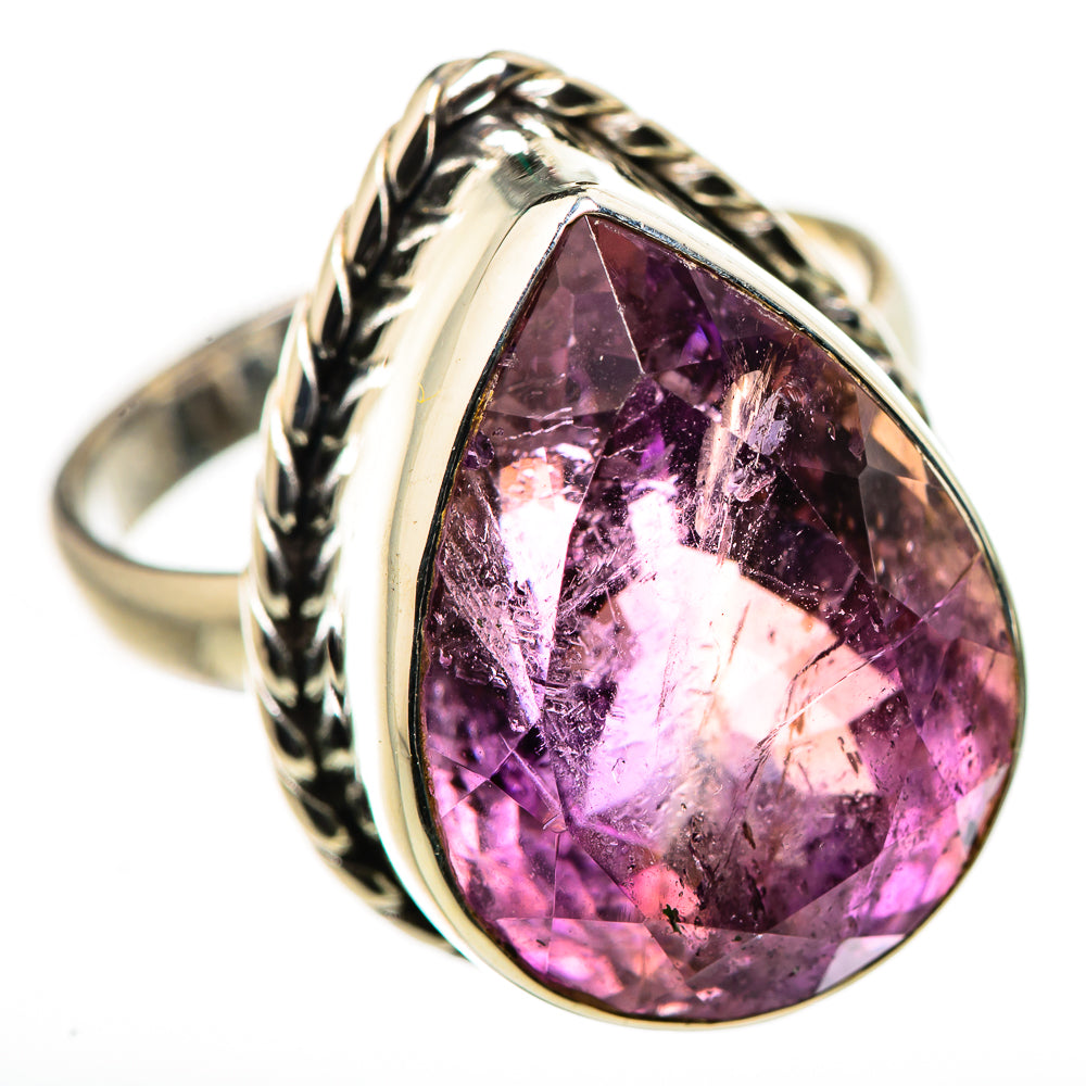 Large Faceted Amethyst Ring Size 9 (925 Sterling Silver) RING134740