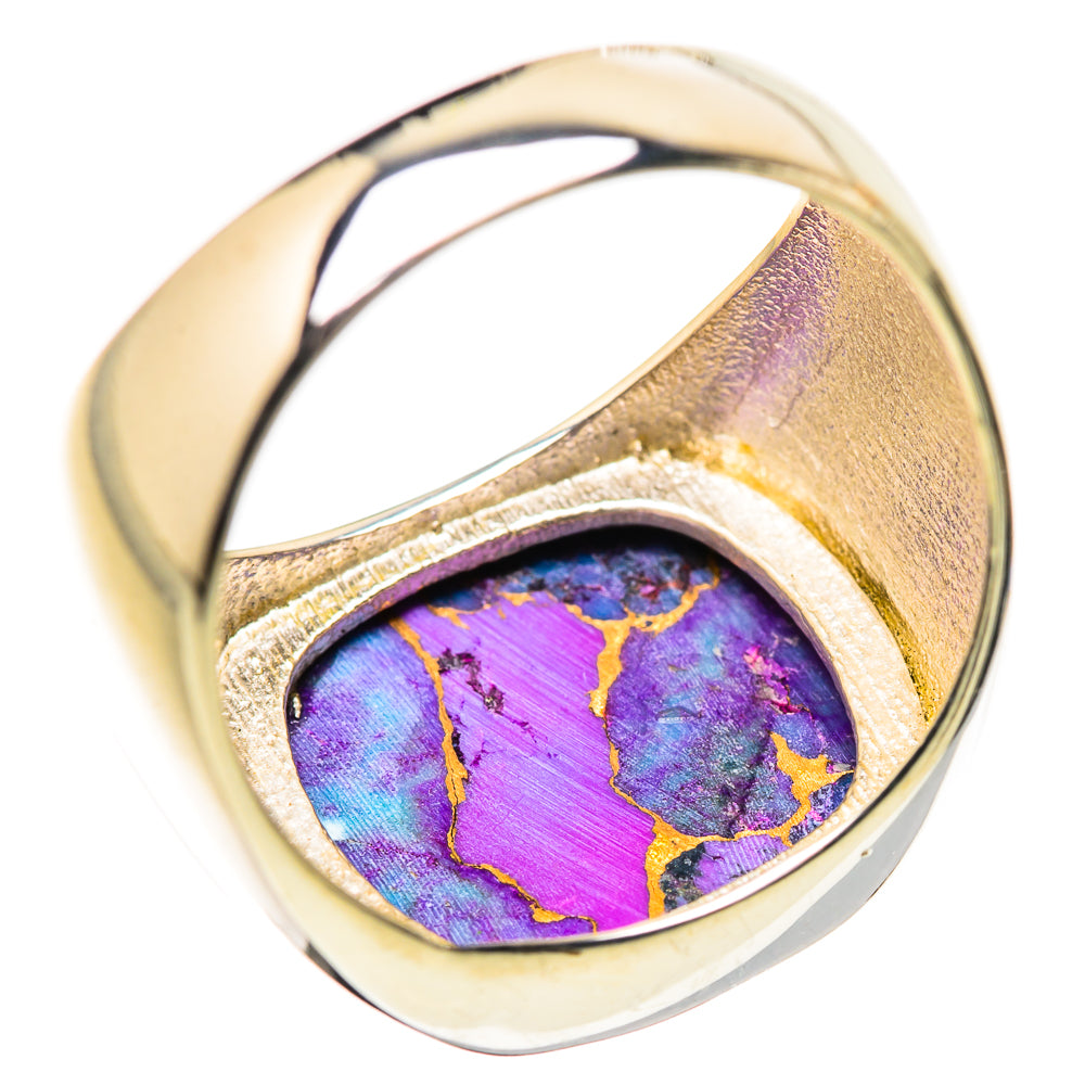 Purple Copper Composite Turquoise Ring Size 8 (925 Sterling Silver) RING134774