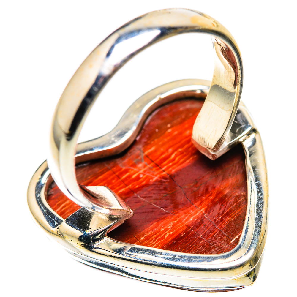 Large Red Jasper Ring Size 8 (925 Sterling Silver) RING136114