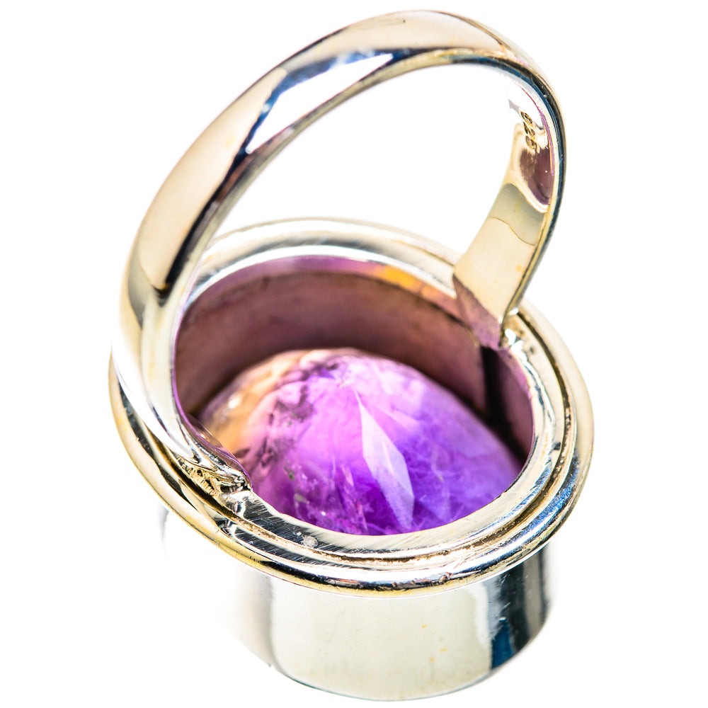Large Faceted Amethyst Ring Size 9.5 (925 Sterling Silver) RING135957
