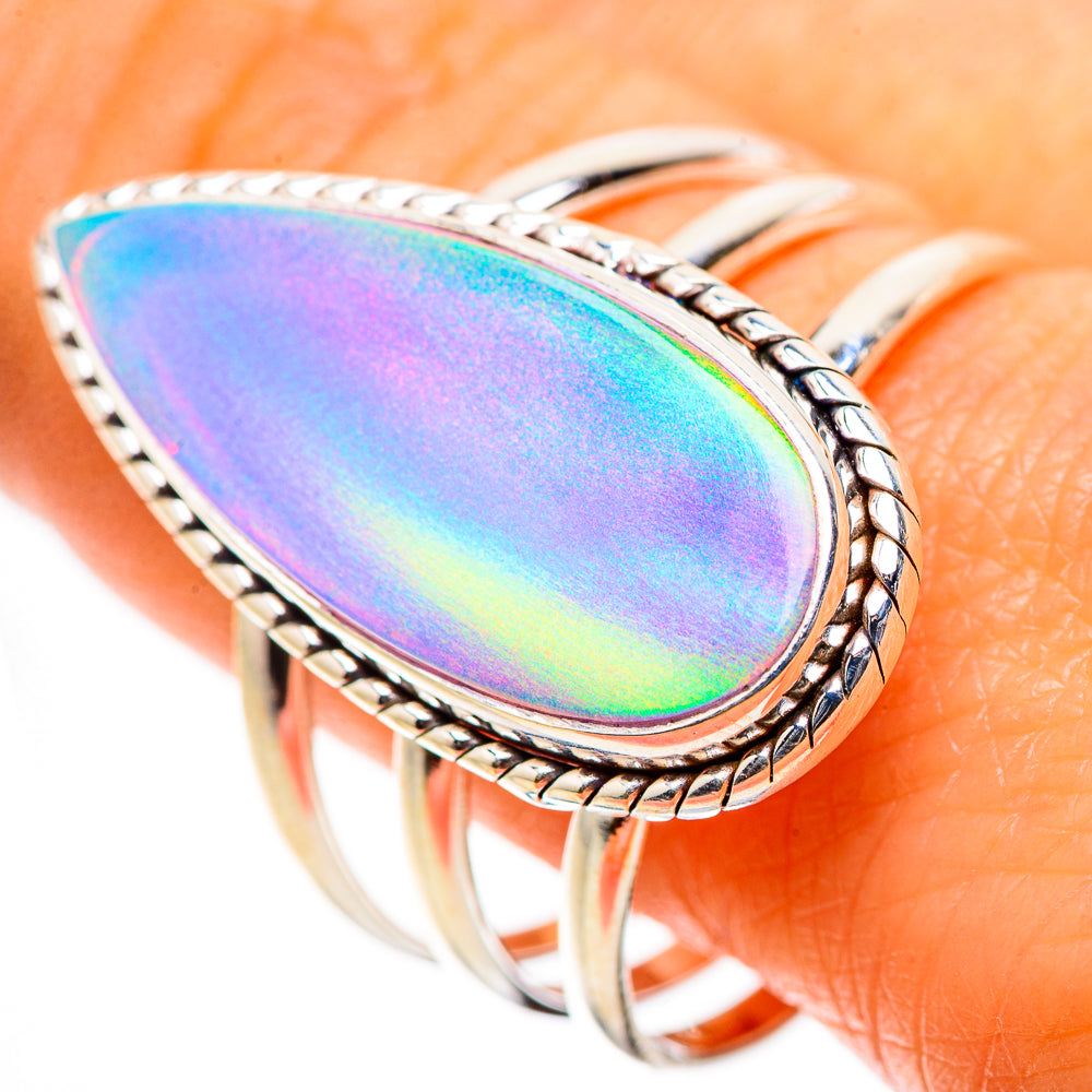Anasilvercos Aura Opal Ring Size 11.5 (925 Sterling Silver)