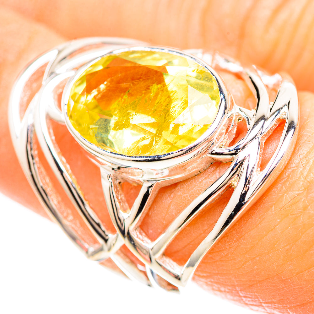 Lemon Quartz Ring Size 6 (925 Sterling Silver) RING137000