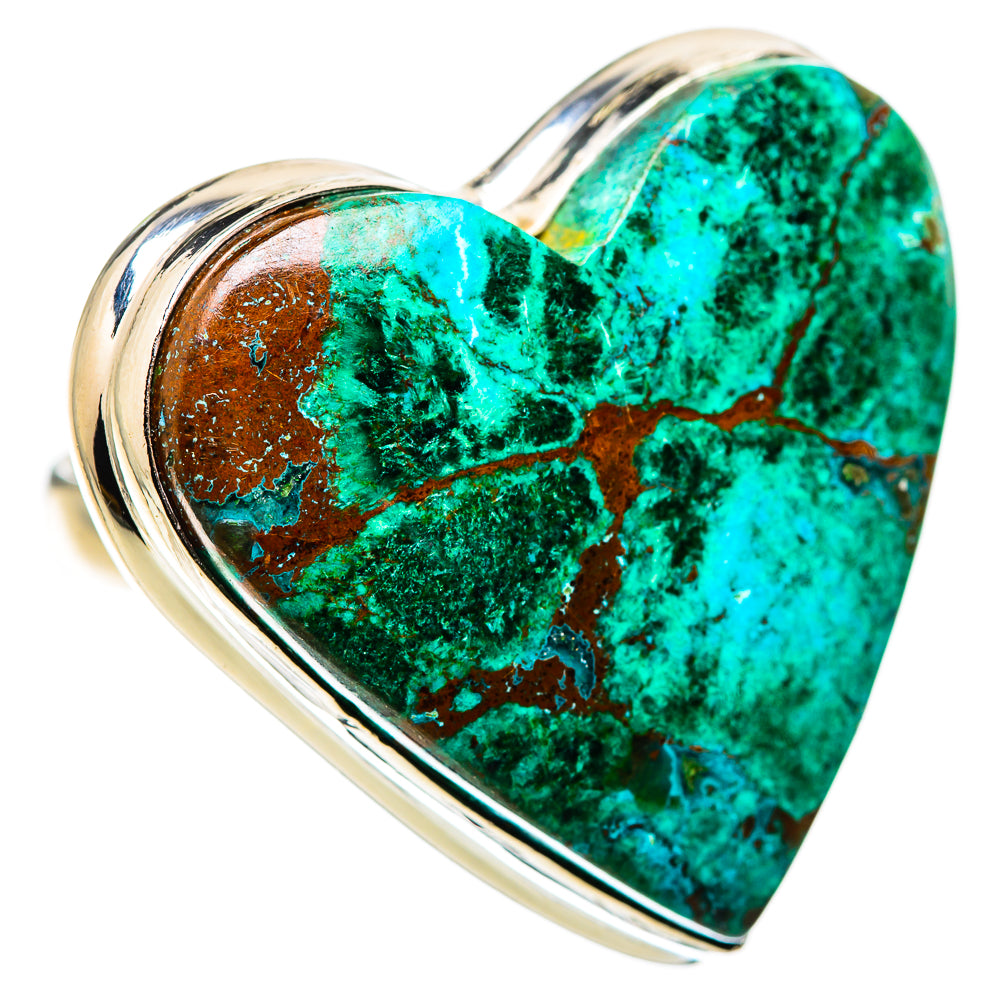 Large Chrysocolla Ring Size 8 (925 Sterling Silver) RING136137