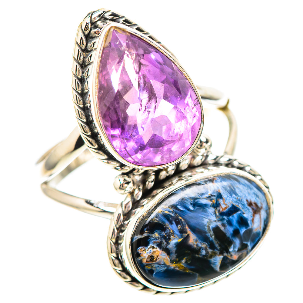 Large Pietersite, Amethyst Ring Size 9.75 (925 Sterling Silver) RING137157