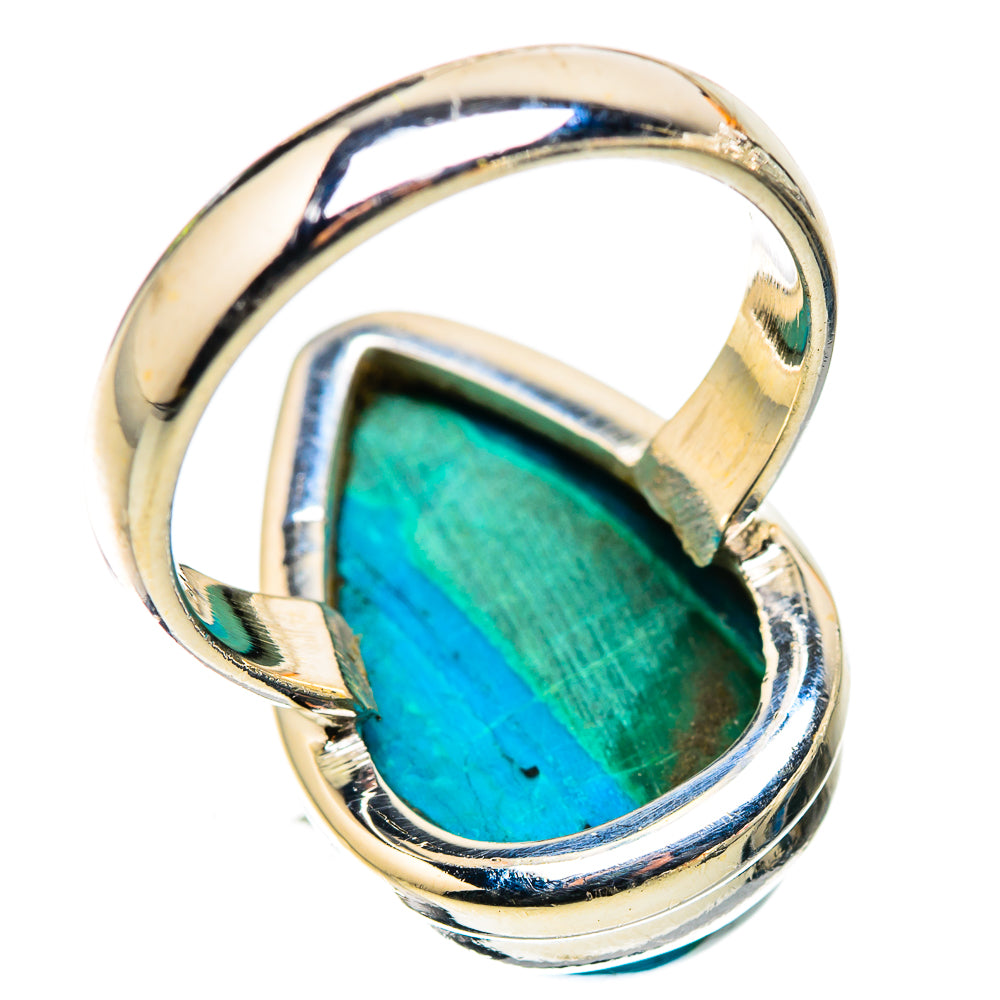 Malachite In Chrysocolla Ring Size 6.5 (925 Sterling Silver) RING135648
