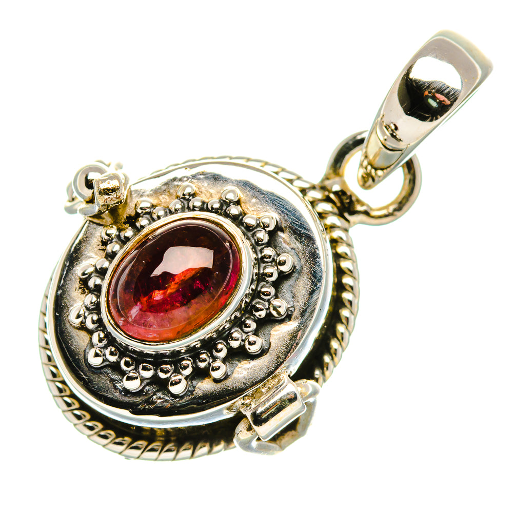 Poison Garnet Pendant 1 1/4" (925 Sterling Silver) PD37489