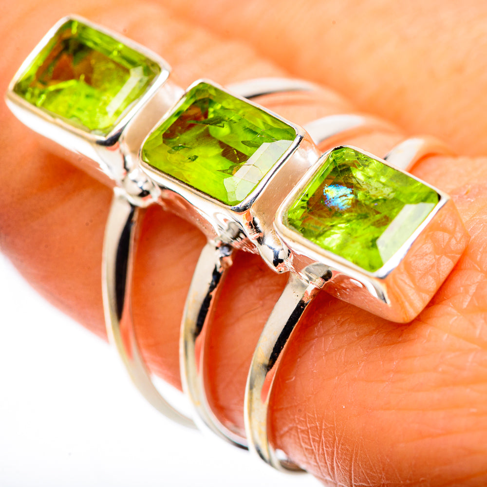 Large Peridot Ring Size 9.25 (925 Sterling Silver) RING136178