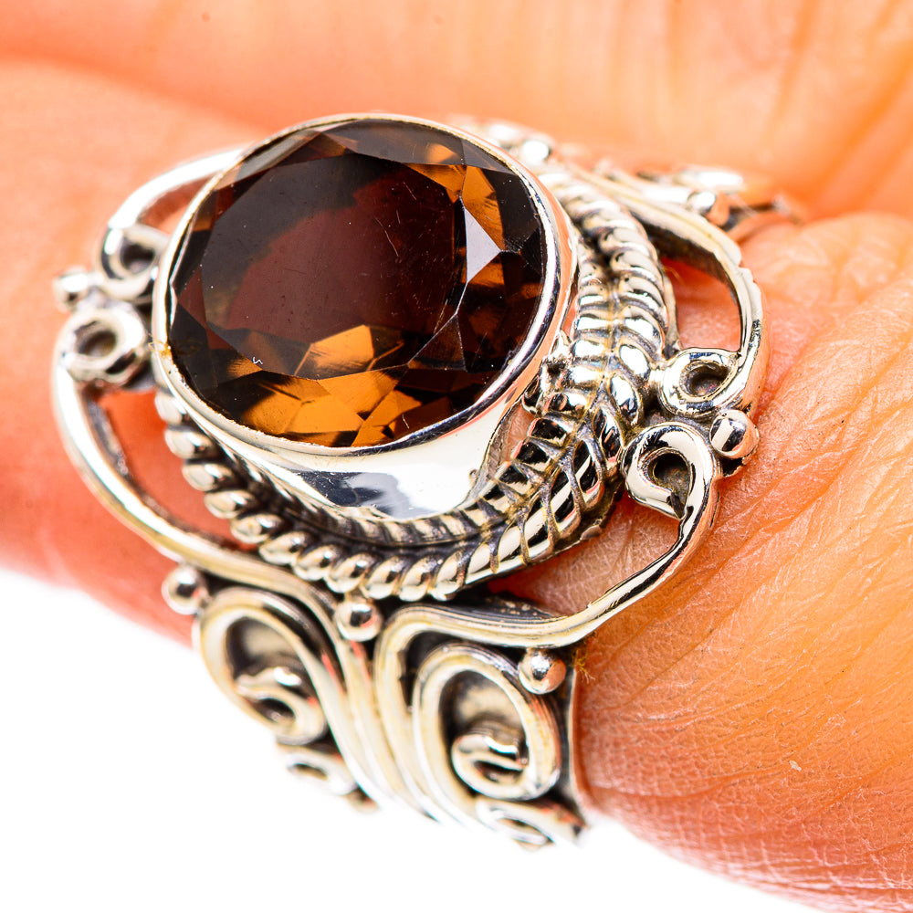 Smoky Quartz 925 Sterling Silver Ring Size 6.5 (925 Sterling Silver) RING137702