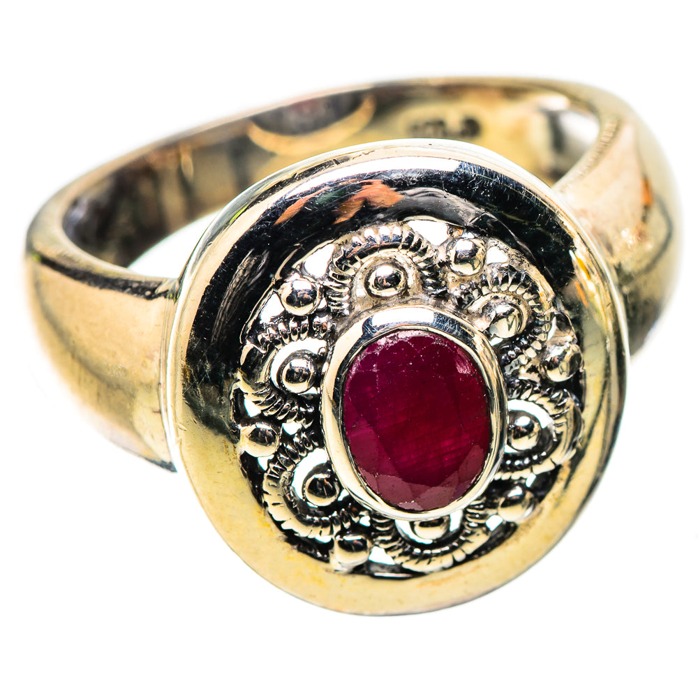 Anasilvercos Ruby Ring Size 9 (925 Sterling Silver)