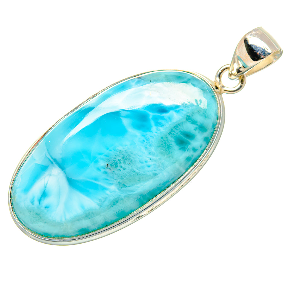 Larimar Pendant 1 7/8"  (925 Sterling Silver) PD36904