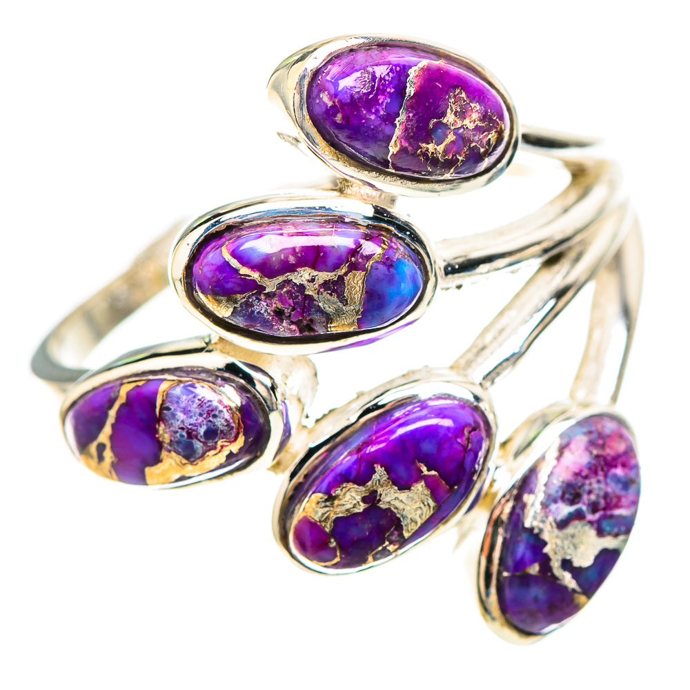 Purple Copper Composite Turquoise Ring Size 9.75 (925 Sterling Silver) RING137044