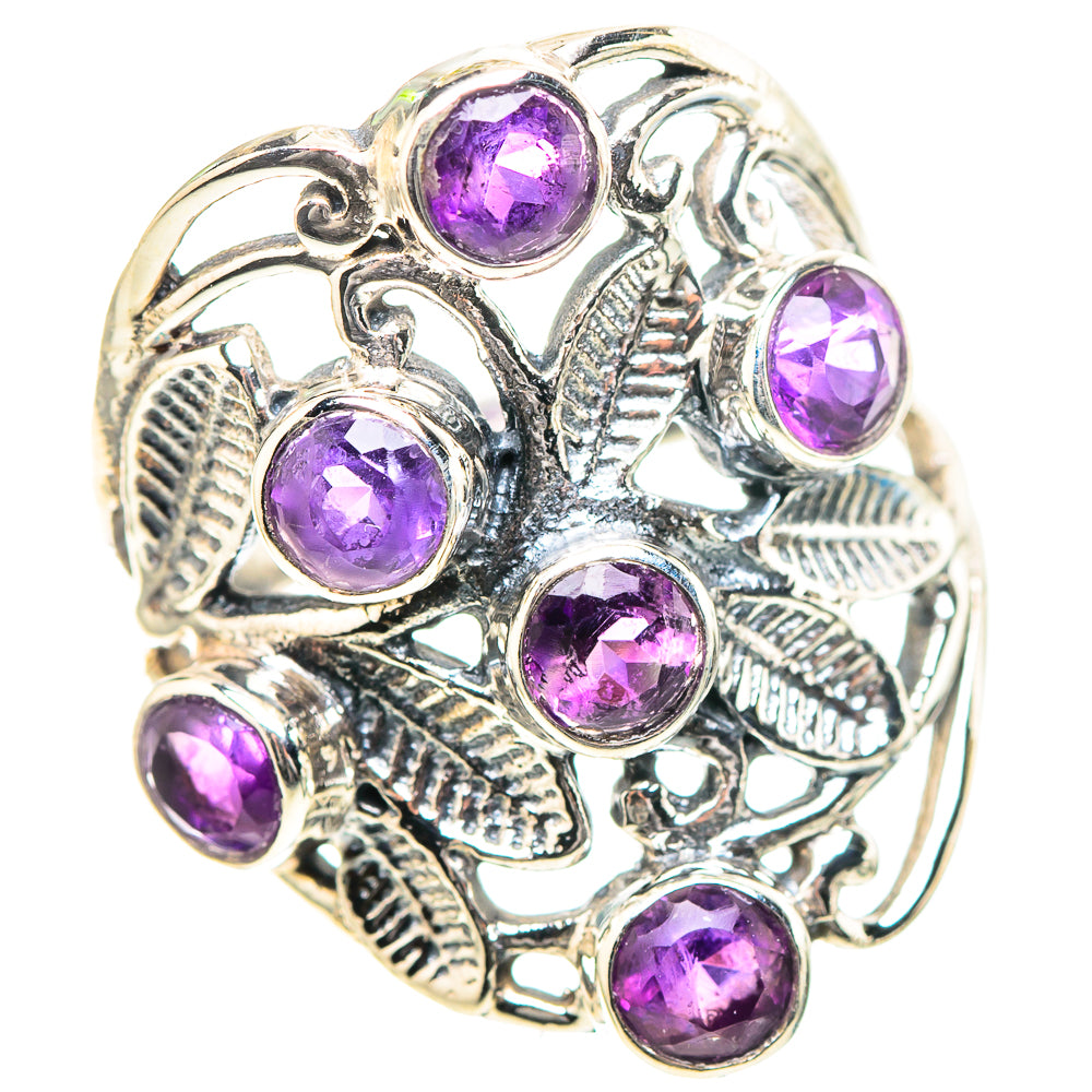 Faceted Amethyst Ring Size 6.5 (925 Sterling Silver) RING136671