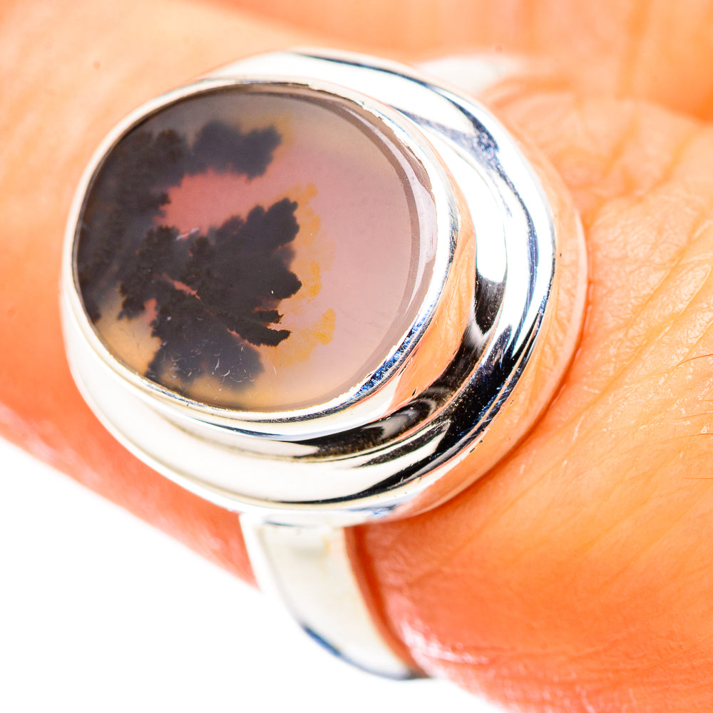 Scenic Dendritic Agate Ring Size 7 (925 Sterling Silver) RING135532