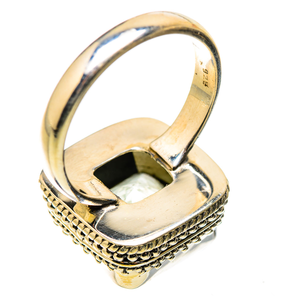 Green Amethyst Ring Size 8.5 (925 Sterling Silver) RING134850