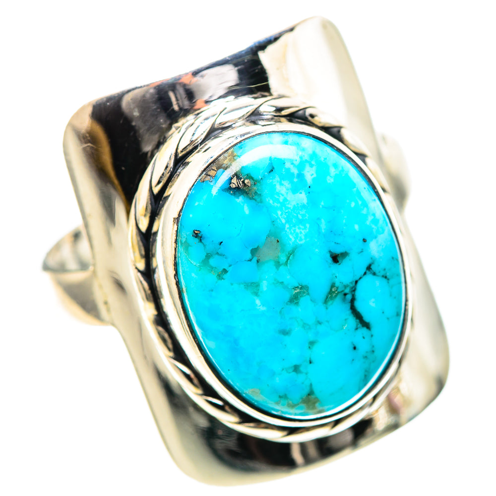 Tibetan Turquoise Ring Size 9.5 (925 Sterling Silver) RING136664