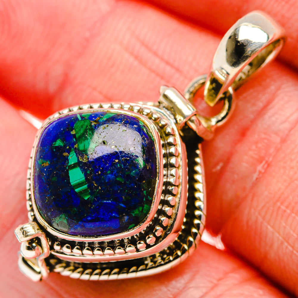 Poison Azurite Pendant 1 3/8" (925 Sterling Silver) PD37611