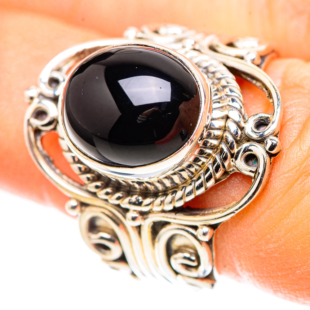 Black Onyx Ring Size 6.5 (925 Sterling Silver) RING136781