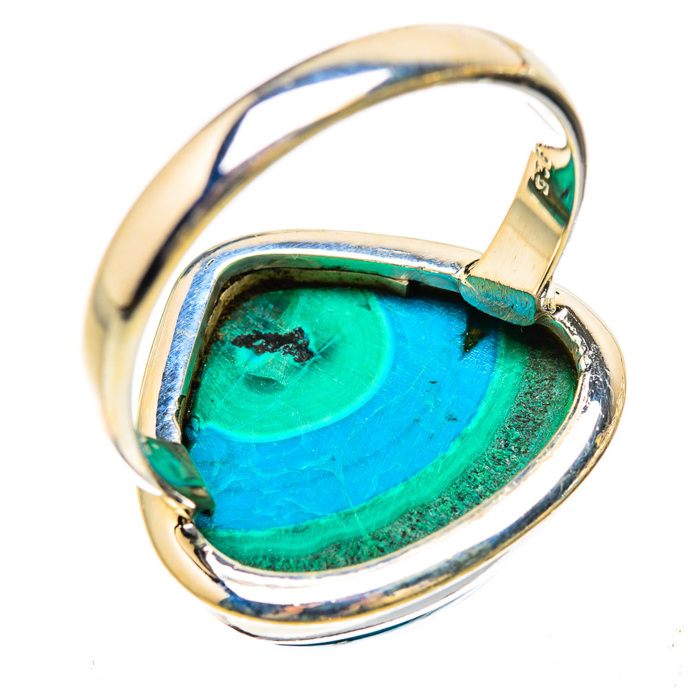 Large Malachite In Chrysocolla Ring Size 11.5 (925 Sterling Silver) RING135368