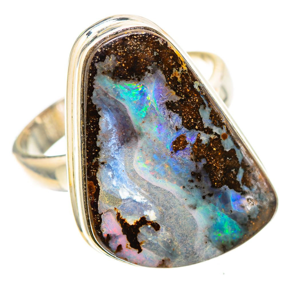 Boulder Opal 925 Sterling Silver Ring Size 8.25 (925 Sterling Silver) RING137404