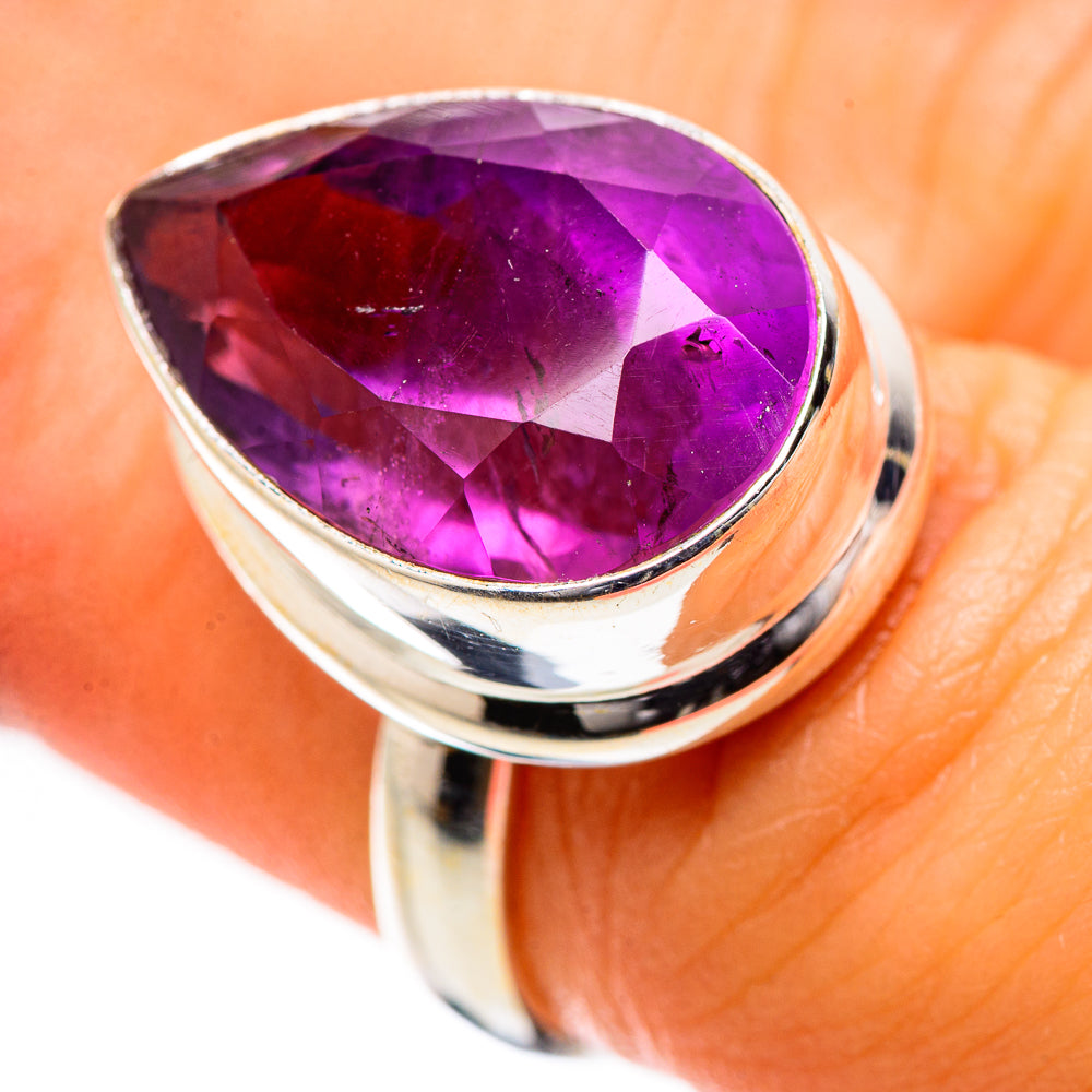 Faceted Amethyst Ring Size 6.25 (925 Sterling Silver) RING135435