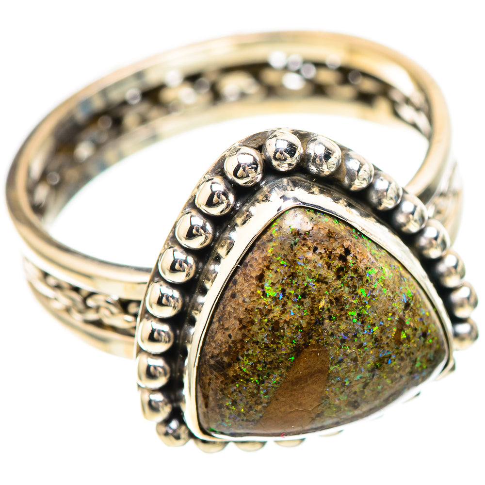 Andamooka Opal Ring Size 9 (925 Sterling Silver) RING136378