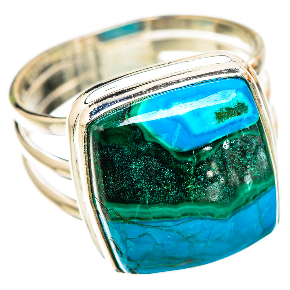 Malachite In Chrysocolla Ring Size 11 (925 Sterling Silver) RING135647