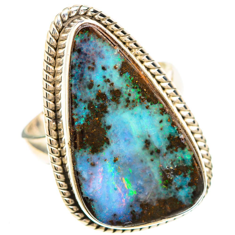 Large Boulder Opal 925 Sterling Silver Ring Size 6.5 (925 Sterling Silver) RING137333
