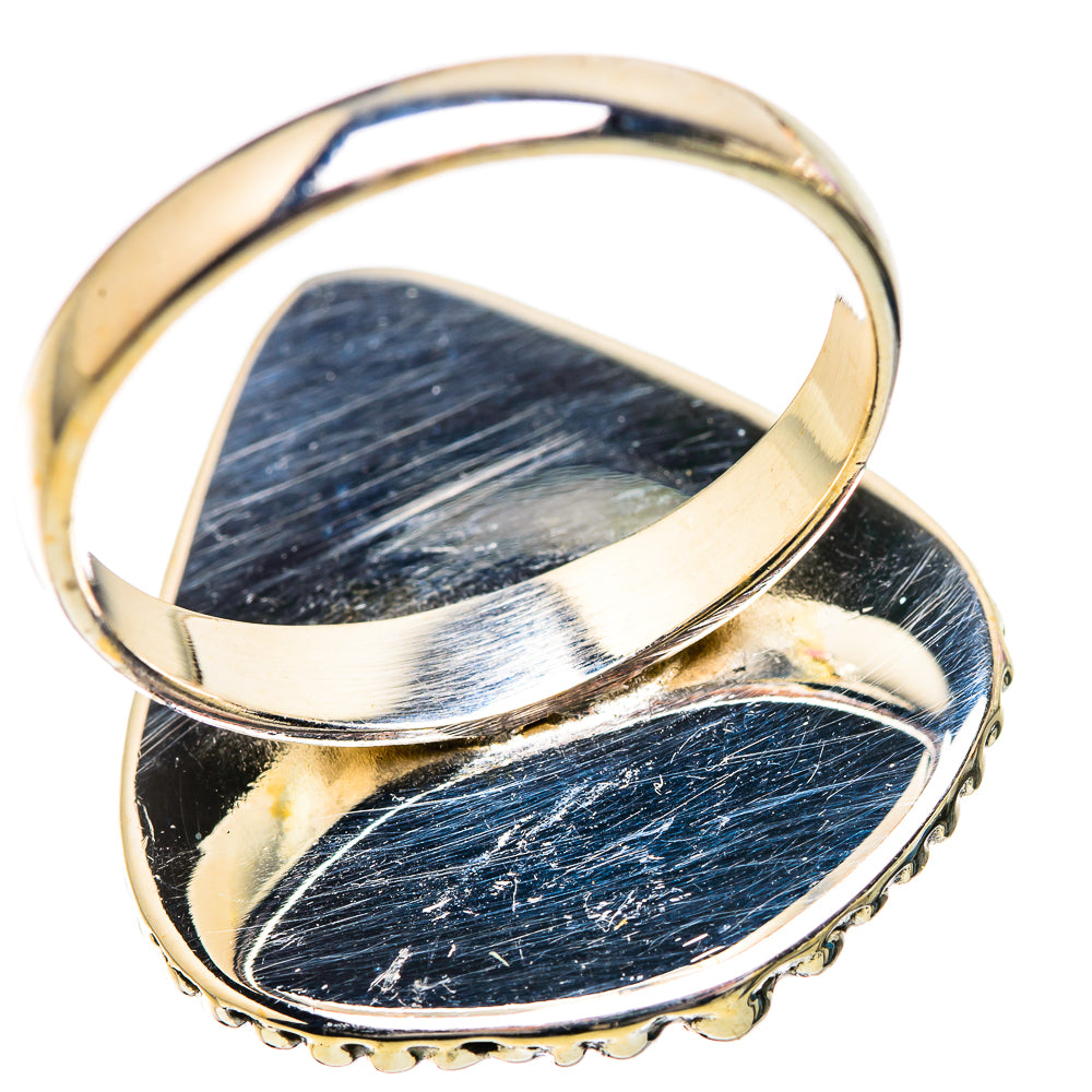 Large Rainbow Moonstone Ring Size 10.75 (925 Sterling Silver) RING135937