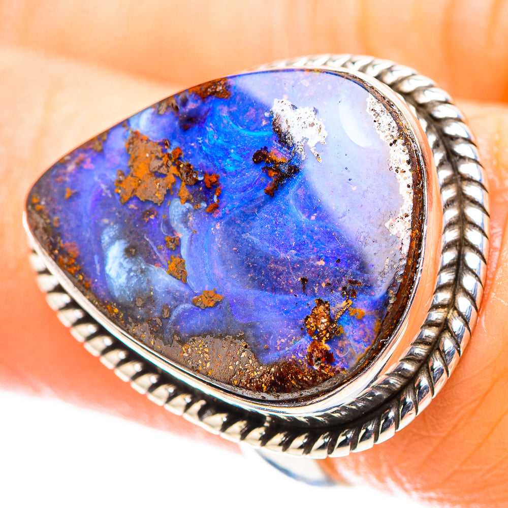 Boulder Opal 925 Sterling Silver Ring Size 6 (925 Sterling Silver) RING137403