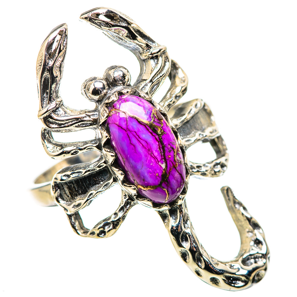 Purple Copper Composite Turquoise Ring Size 9 (925 Sterling Silver) RING134817