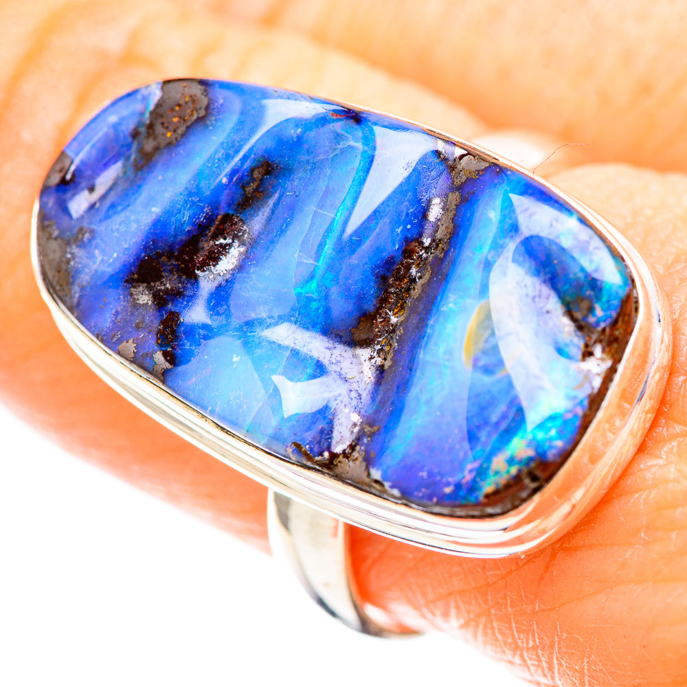 Boulder Opal Ring Size 9 (925 Sterling Silver) RING136406