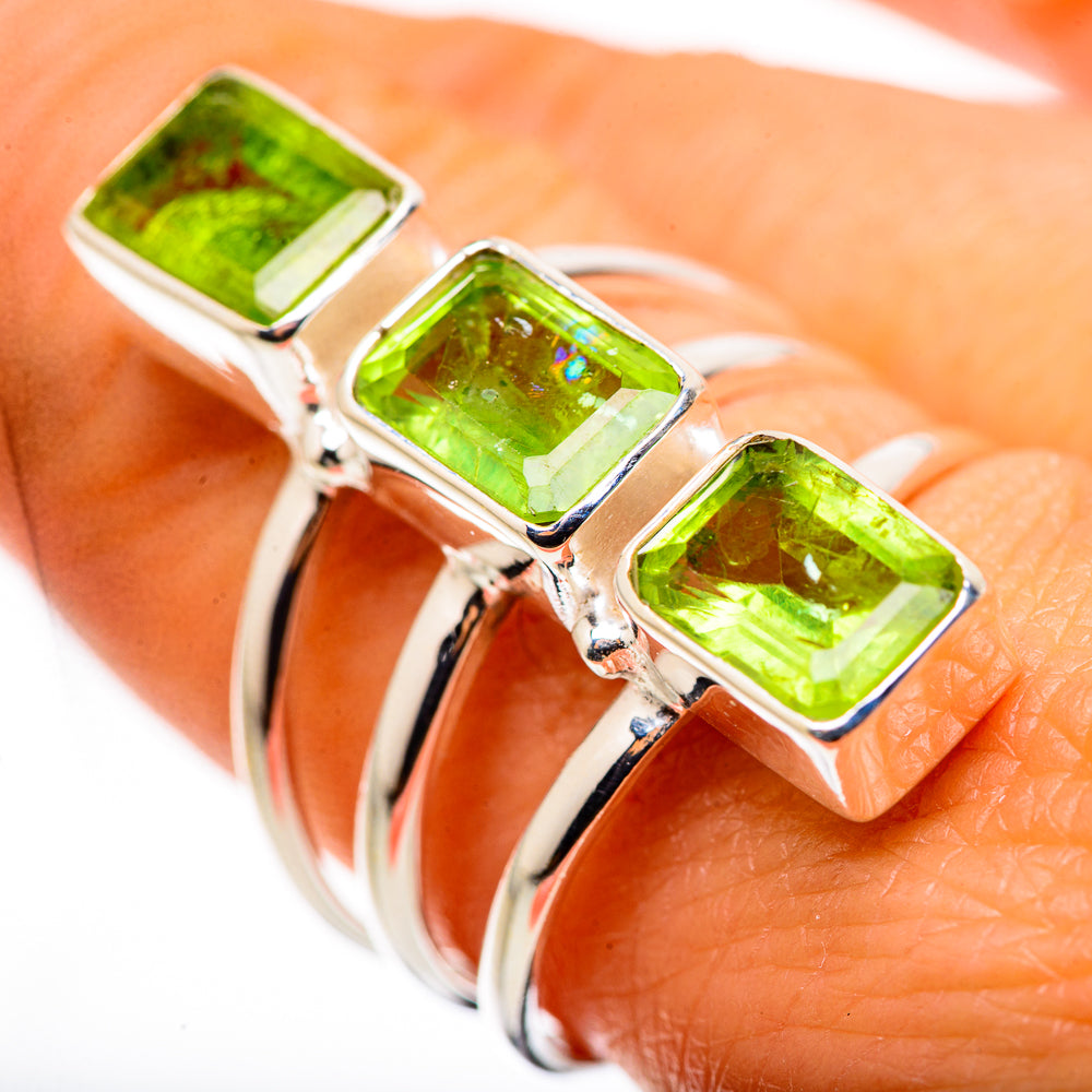 Large Peridot Ring Size 9.25 (925 Sterling Silver) RING134696